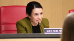 Sen. Sasha Renée Pérez, D-Pasadena and chair of the California Senate Budget Subcommittee on Education, presides over a meeting.