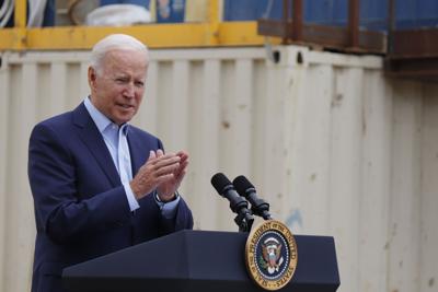 President Joe Biden in Los Angeles