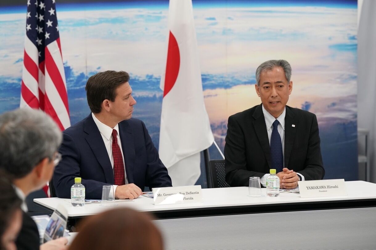 Direct flights space exploration highlight DeSantis Japanese