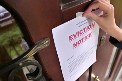 FILE - eviction notice after delay