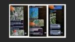 Screenshots from a phone show maps and messages discussing alleged attack plans near the White House.