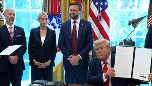 WATCH: Trump order withholds funds over no-cash bail policies like Illinois'