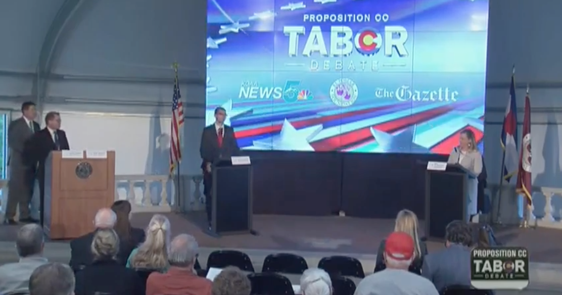 Opposing sides debate TABOR tax refund ballot measure Colorado Opposing sides debate TABOR tax refund ballot measure Colorado