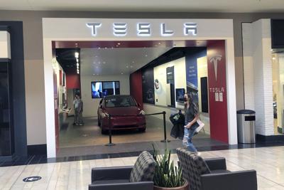 FILE - Pennsylvania Tesla Dealership