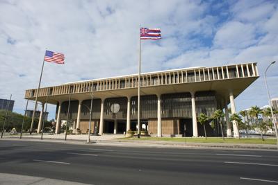 Hawaii,State,Capital,Building,In,Honolulu,,Hawaii.