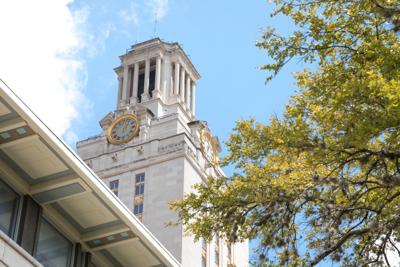 FILE - University of Texas clock tower