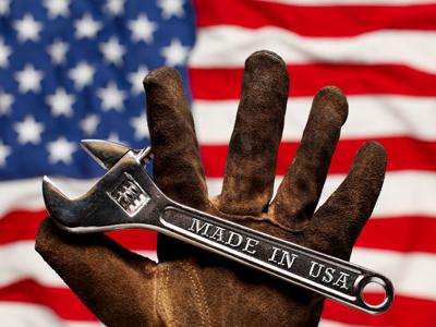 Made In USA American America Wrench Work Glove Shop