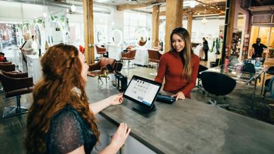 FNF TCS - Small business owner makes payment transaction