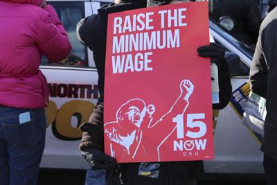 FILE - $15 minimum wage