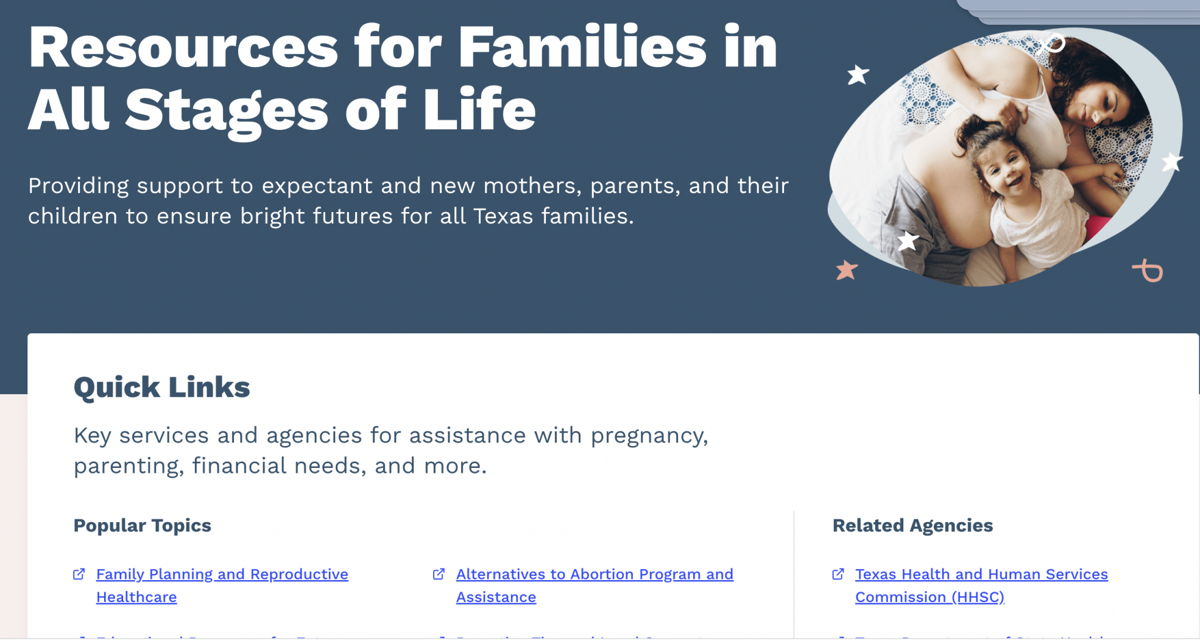 New website launches to assist expectant mothers in Texas