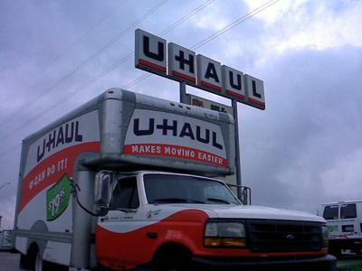 FILE - Moving truck, U-Haul