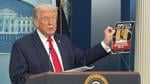 Trump at White House press confence