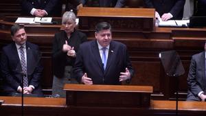 WATCH: Pritzker calls to tighten belt, repeatedly invokes Nazis in attack on Trump