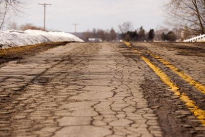 Michigan road potholes