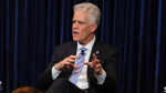 U.S. Ambassador Nicholas Merrick speaks during a discussion at the Ronald Reagan Presidential Library.