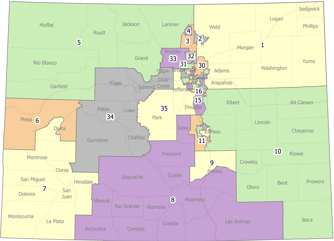 Colorado Redistricting Commission Reveals Preliminary House, Senate ...