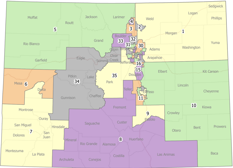 Colorado Redistricting Commission Reveals Preliminary House Senate District Maps Colorado 5255