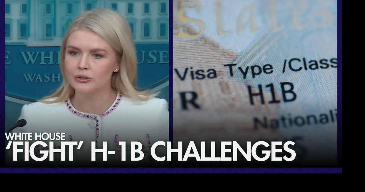 WATCH: White House vows to 'fight' lawsuits over $100,000 H-1B visa fee ...