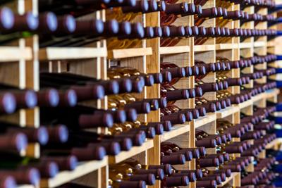 FILE - Wine Bottles Cellar
