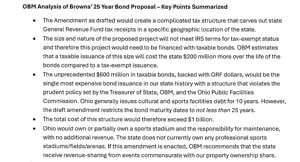Ohio budget director: Browns' stadium claims overblown; $600M subsidy bad idea