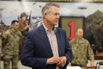 Sen. Roger Marshall, R-Kansas, meets with Army leaders at Fort Riley headquarters.