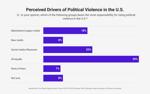 Graphic on political violence responsibility poll
