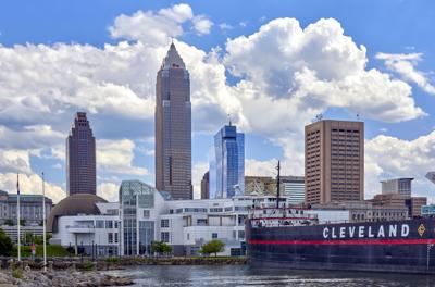 FILE - OH Cleveland skyline