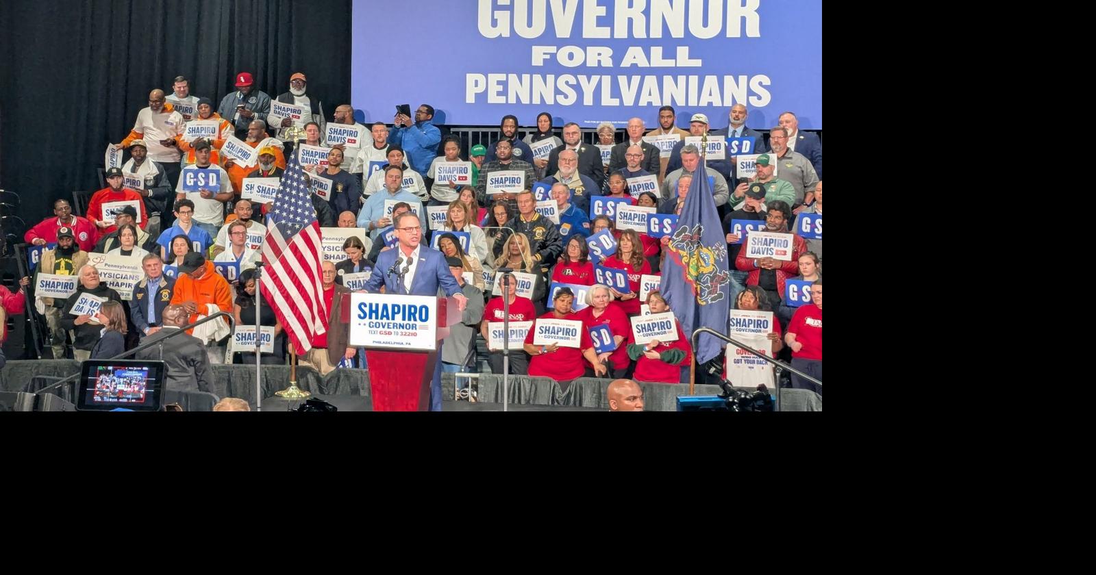 Shapiro and Davis launch campaign with big achievements and bigger crises