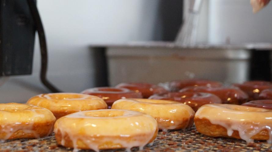 Freshly glazed Doshier’s Donuts