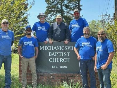 Service projects completed at Mechanicsville Baptist