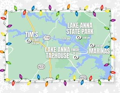 Light up the lake map