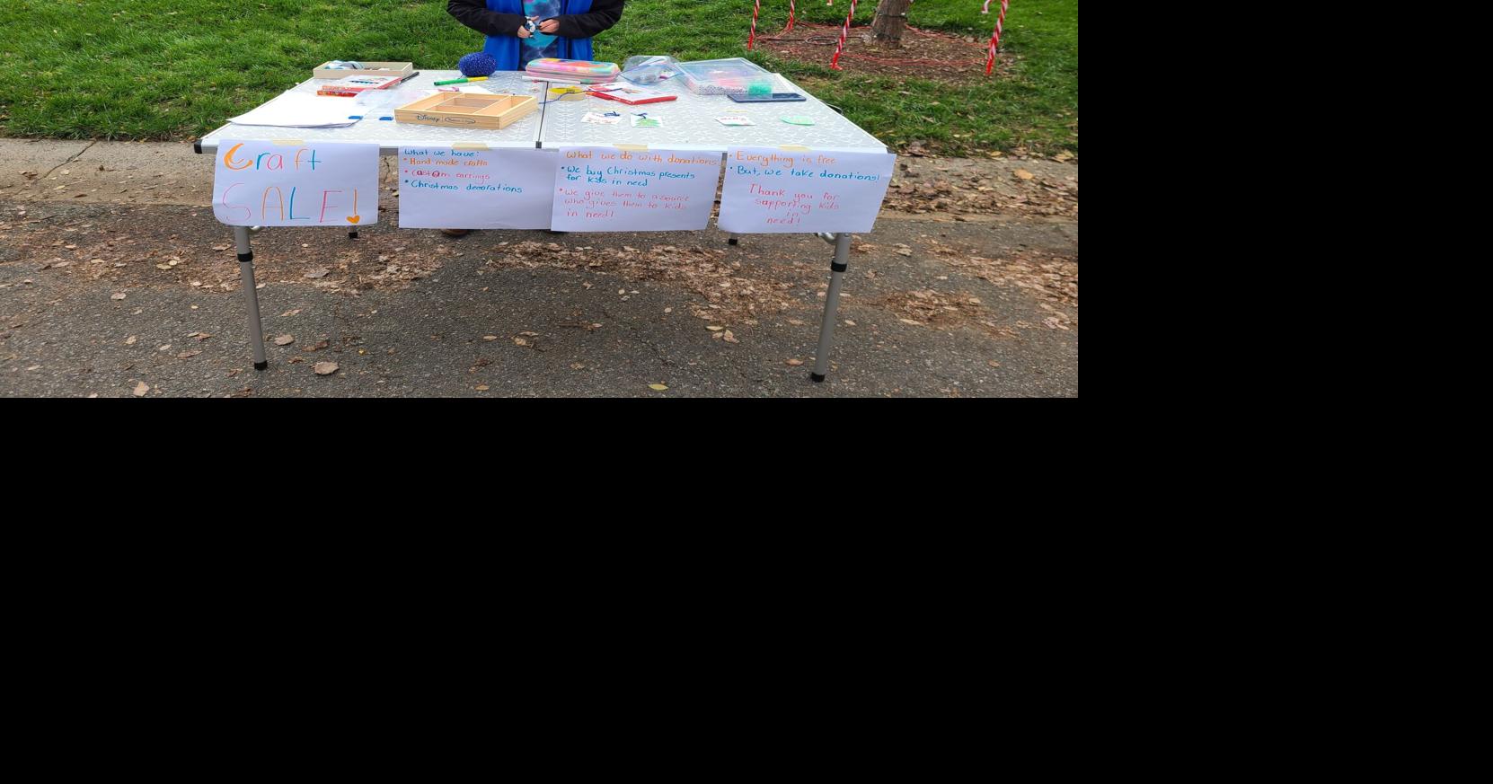 Matthews elementary school student sells crafts for families