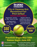 Registration Open for Girls Recreational Fast Pitch Softball