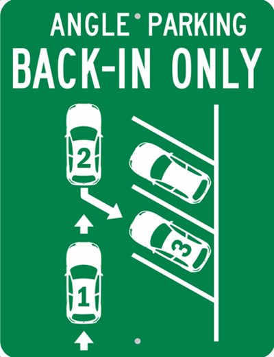 Diagonal Back in Parking graphic