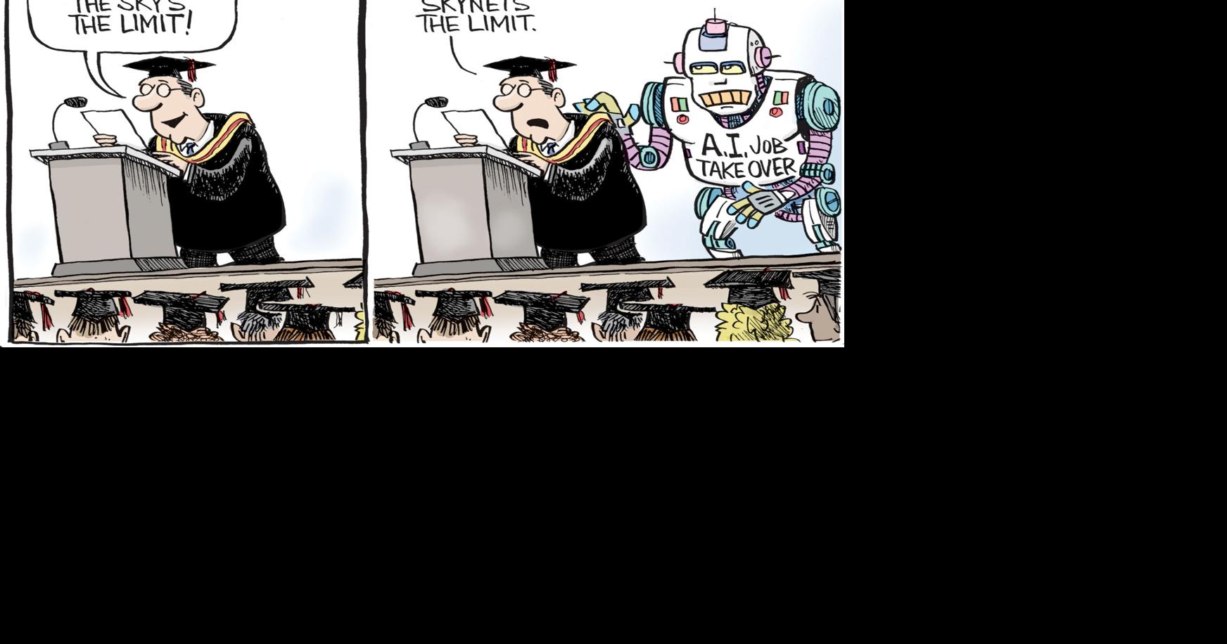 Heller Cartoon Graduation | Comics Puzzles | thecomanchechief.com