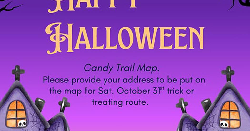 Comanche Candy Trail Map for Halloween | Entertainment ...