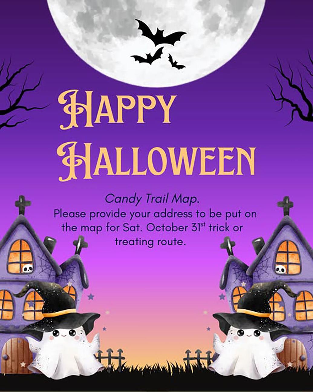 Comanche Candy Trail Map for Halloween | Entertainment ...
