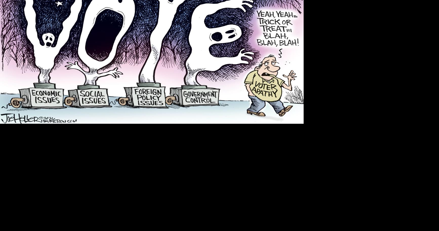 Heller Cartoon Voter Apathy | Comics Puzzles | thecomanchechief.com