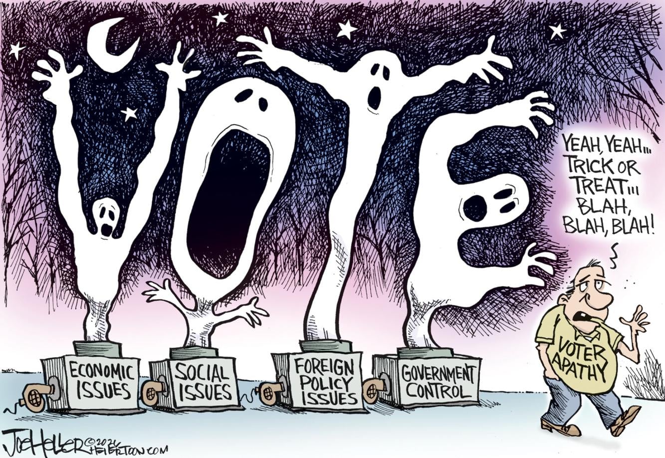 Incompatibility Cartoon Heller Cartoon Voter Apathy | Comics Puzzles | thecomanchechief.com