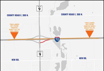 S.R. 9 ramp to I-70 EB closed for new traffic configuration | News ...