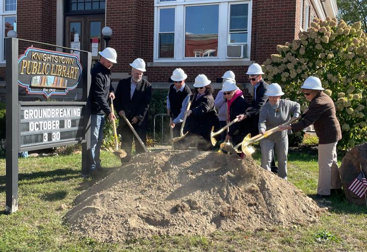 Breaking ground at Knightstown library News
