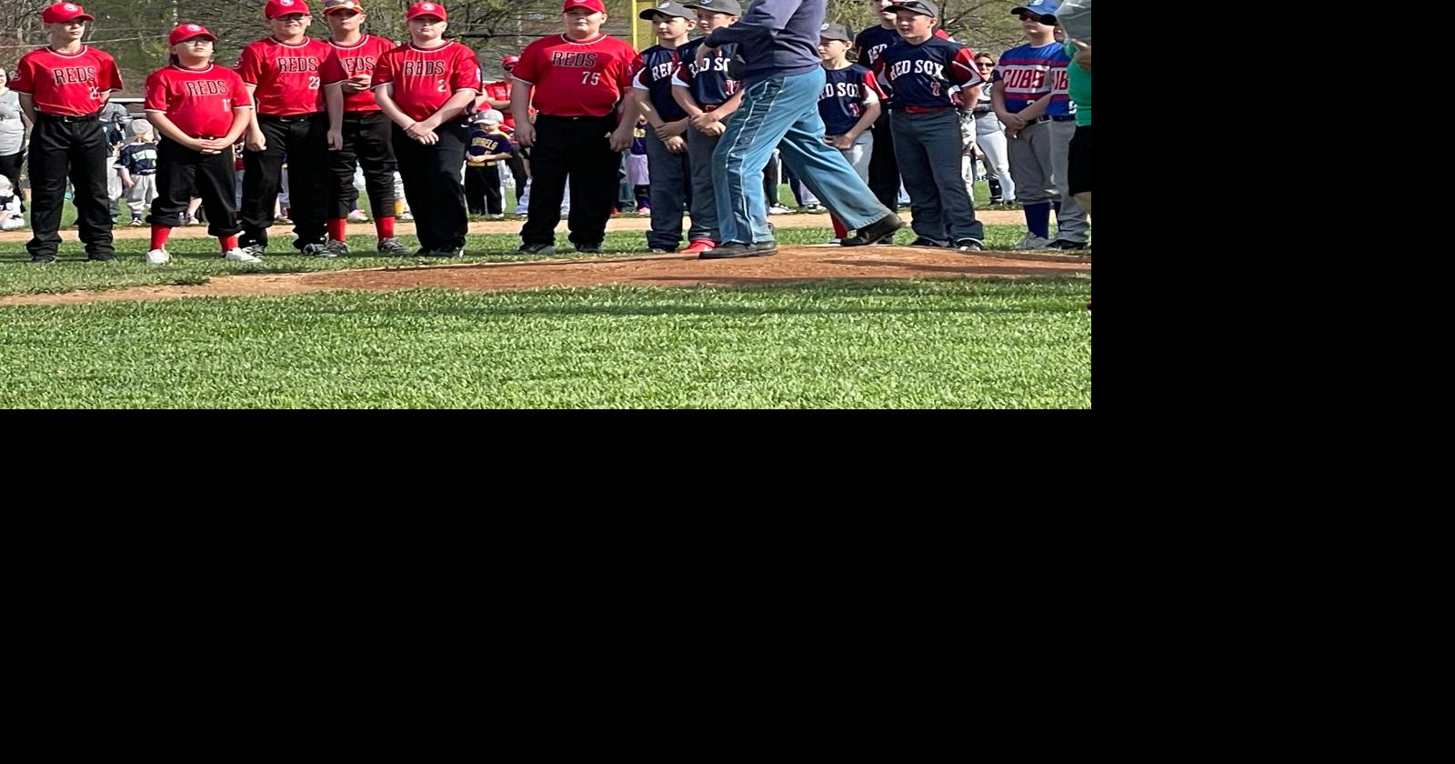 Risley honored with opening pitch | News | thecouriertimes.com