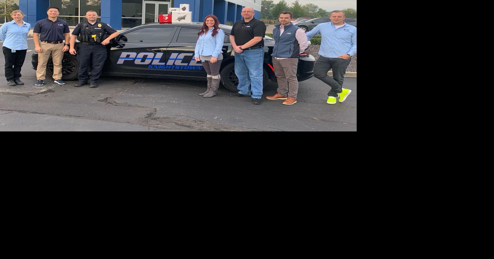 TOMZ Corporation donates AED and Drone to Knightstown Police Department
