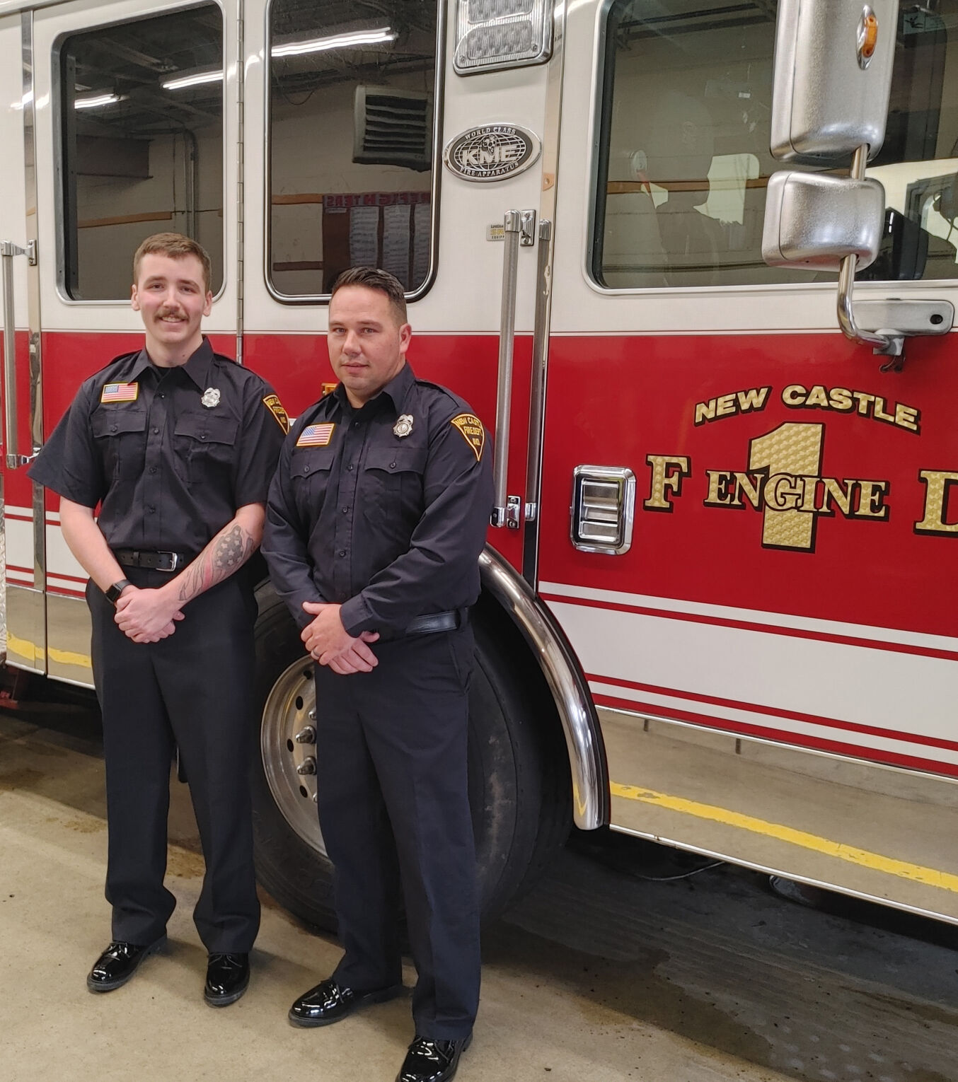 New Castle welcomes two new firefighters | News | thecouriertimes.com