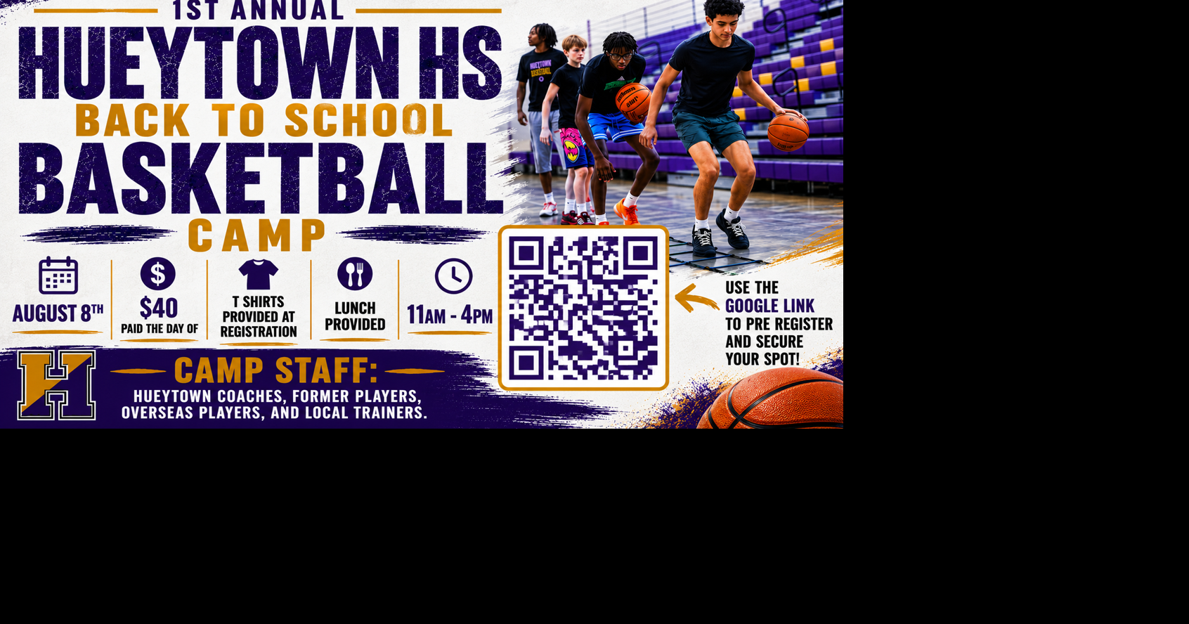 Hueytown High School to Host Inaugural Back-to-School Basketball Camp Aug. 8