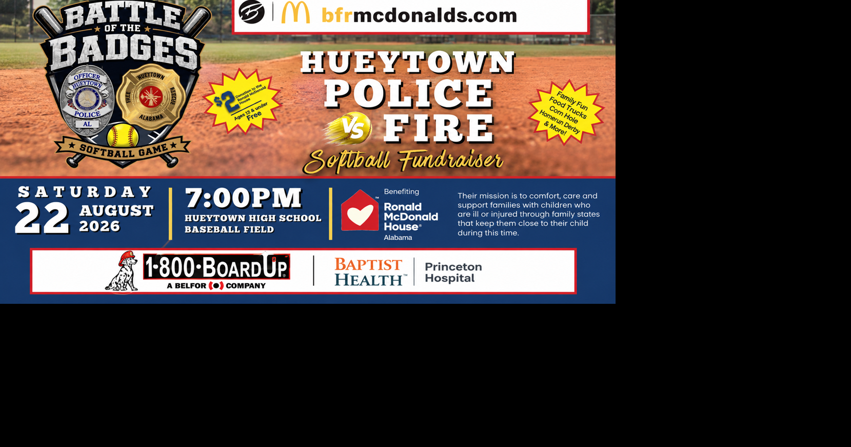 Hueytown Police and Fire & Rescue Face Off in Battle of the Badges