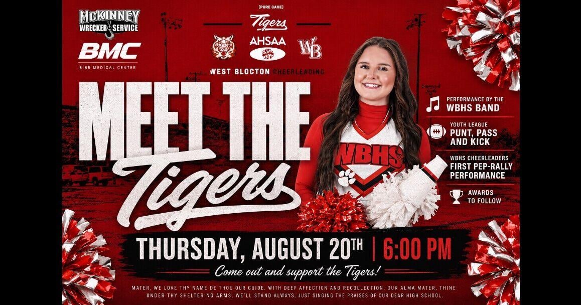 West Blocton Tigers Set for Meet the Tigers Tonight Thur., Aug. 20, 2026