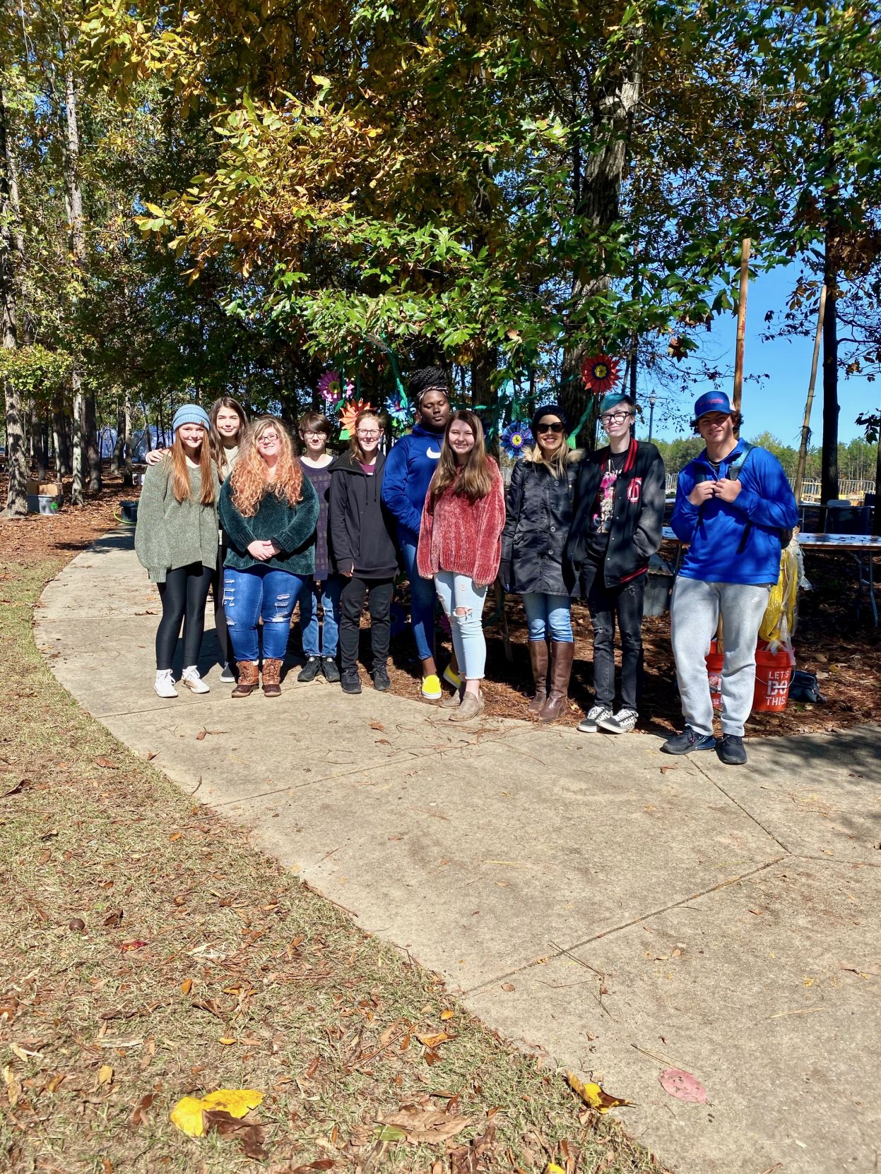 Hueytown High School Art Club's Sculpture On Display At Moss Rock Art