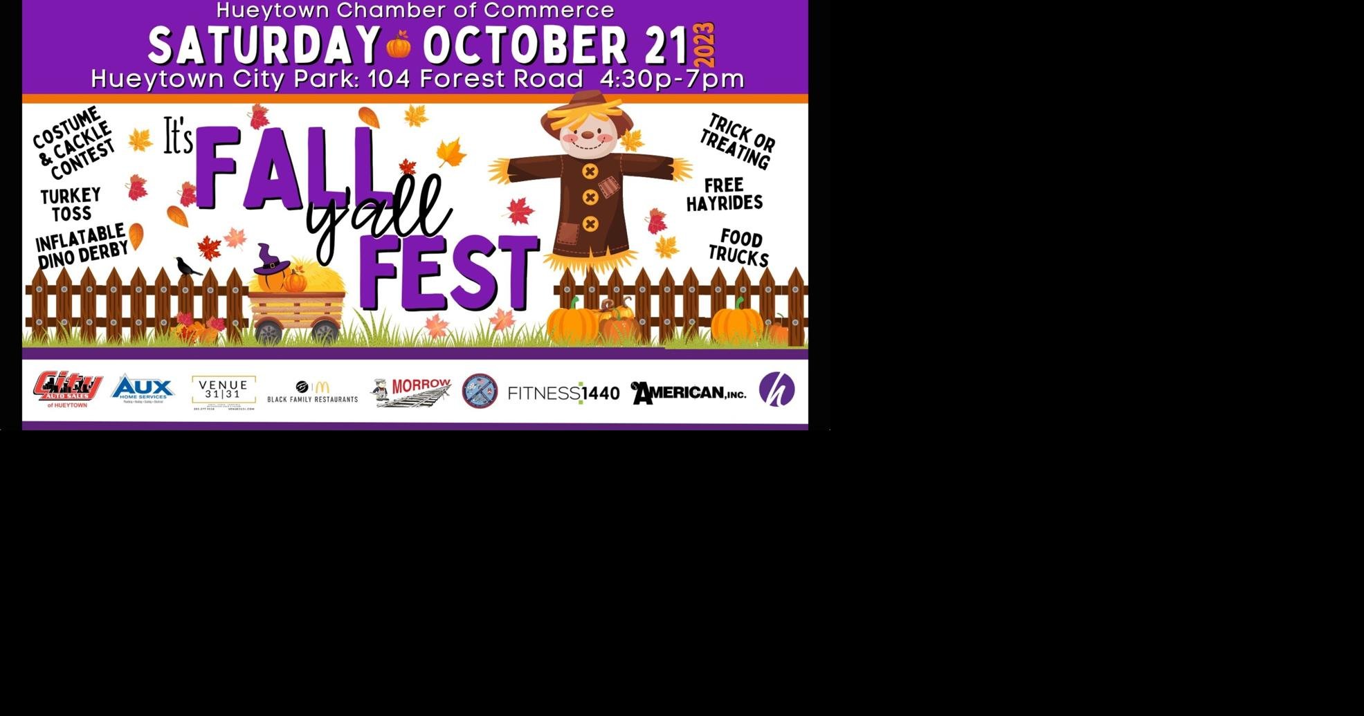 Hueytown Chamber 3rd Annual It's Fall Y'all Fall Fest Set For October