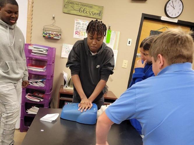 Bessemer Academy Health Class Learns About CPR Bessemer